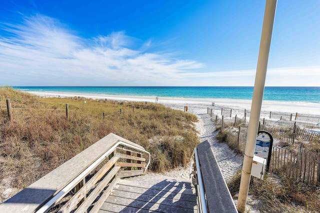 water view with a beach view