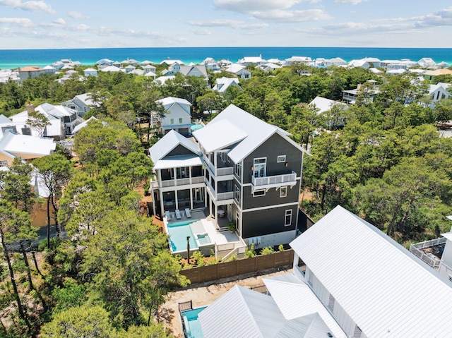215 Buddy St, Santa Rosa Beach, FL 32459 - drone / aerial view of a large body of water and a pool