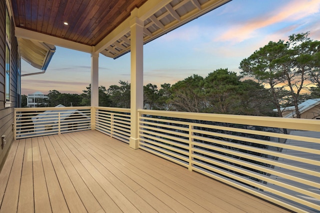 215 Buddy St, Santa Rosa Beach, FL 32459 - view of deck at dusk