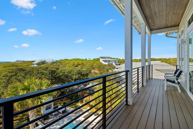 view of balcony