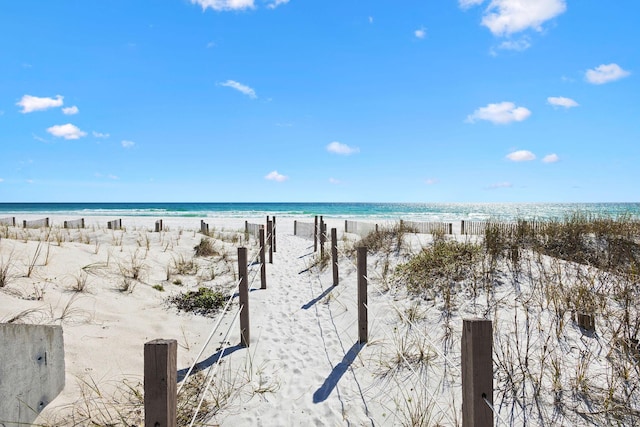 water view with a beach view