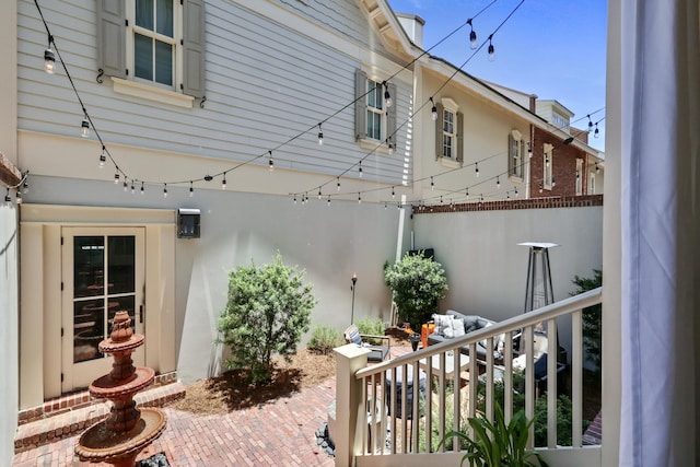 view of patio with fence