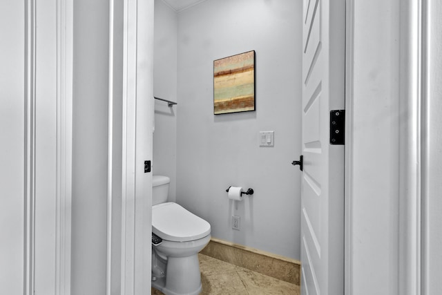 bathroom featuring toilet