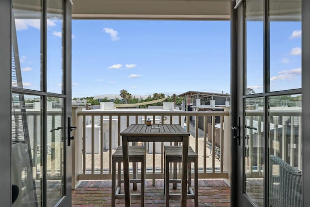 view of balcony