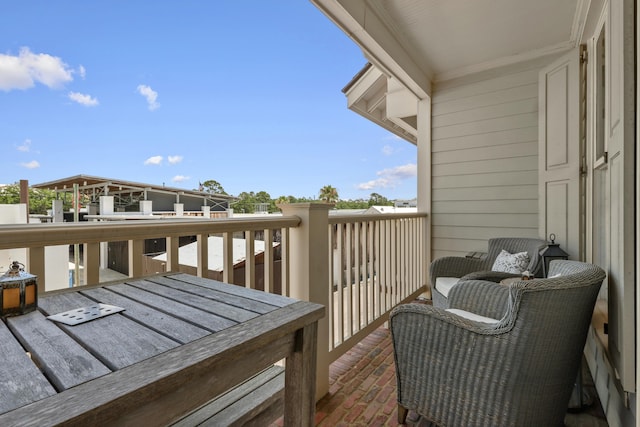 view of balcony