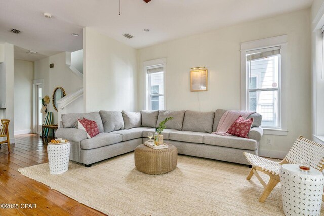 115 Cottage Ct, Panama City Beach, FL 32413 - living room featuring hardwood / wood-style floors