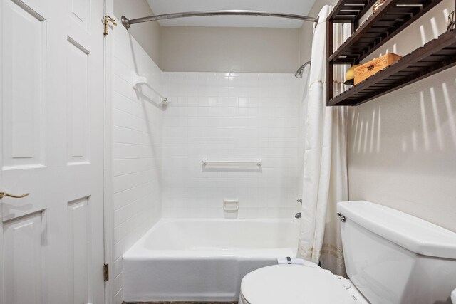 117 Hibiscus Ave, Gulf Breeze, FL 32561 - full bathroom with shower / bath combo with shower curtain and toilet