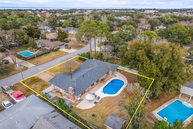 117 Hibiscus Ave, Gulf Breeze, FL 32561 - bird's eye view with a residential view