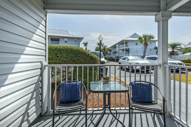 balcony featuring a residential view