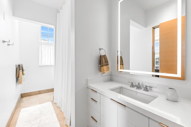 290 Sea Garden St Unit 402, Alys Beach, FL 32461 - bathroom featuring tile patterned floors and vanity