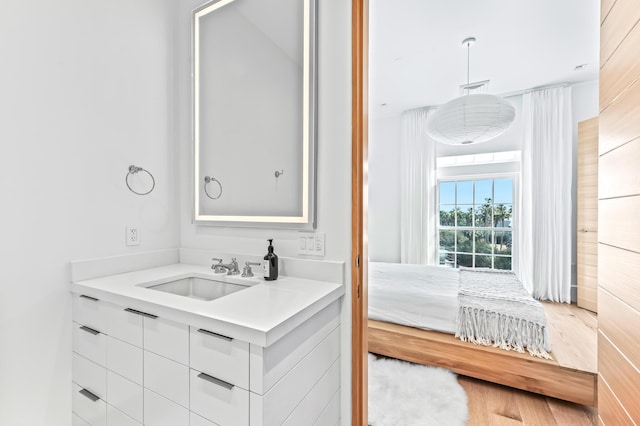 290 Sea Garden St Unit 402, Alys Beach, FL 32461 - bathroom featuring vanity and wood-type flooring