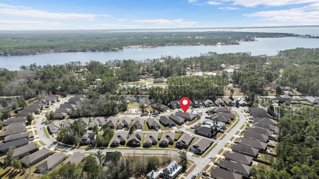 105 Oyster Blvd, Freeport, FL 32439 - drone / aerial view with a residential view and a water view