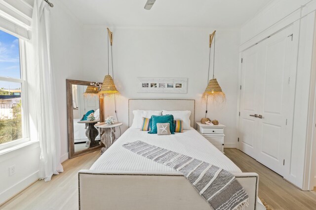 125 Gulfview Cir, Santa Rosa Beach, FL 32459 - bedroom with light hardwood / wood-style floors