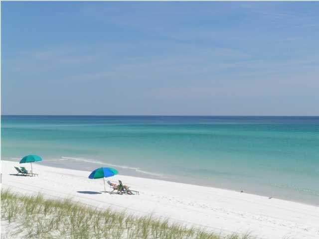 property view of water with a beach view