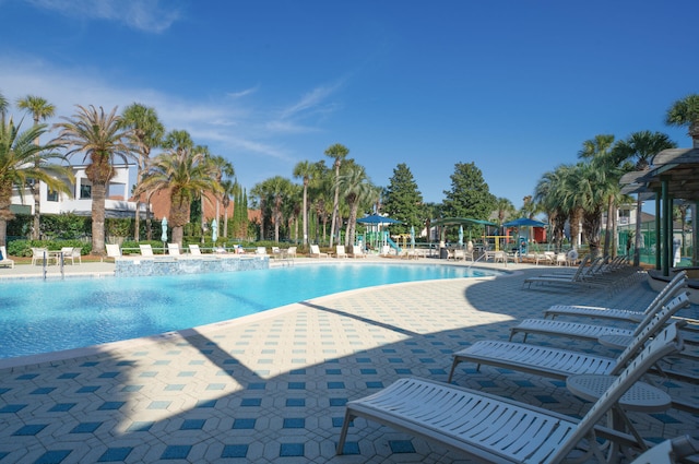 community pool featuring a patio