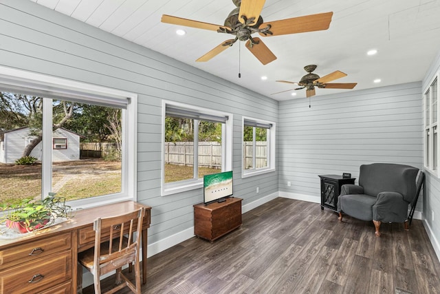 view of sunroom / solarium