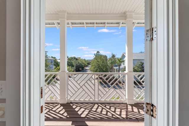 view of balcony