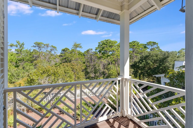 view of balcony