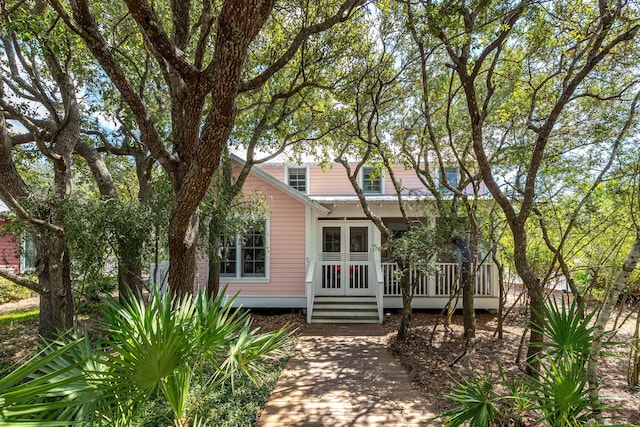 view of rear view of property