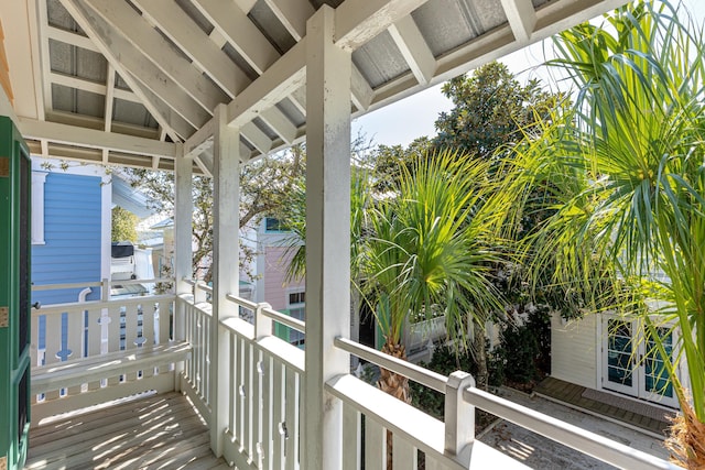 view of balcony