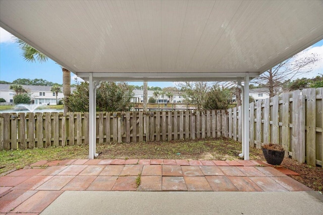 view of patio / terrace featuring a fenced backyard