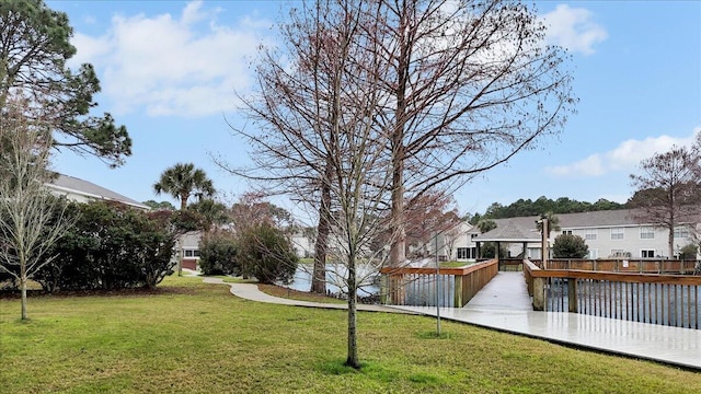 view of yard with a residential view