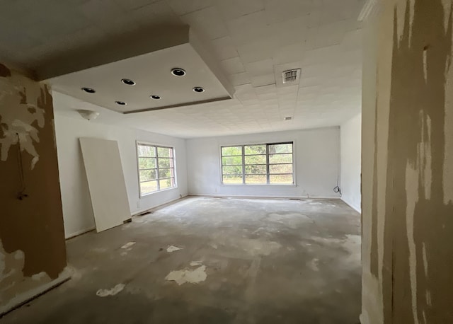 empty room featuring concrete floors