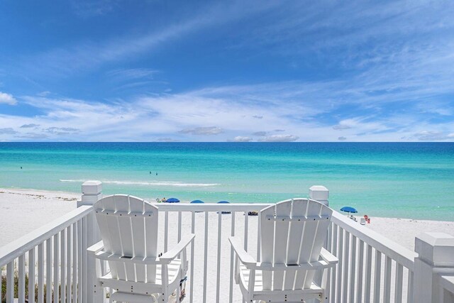 water view featuring nearby beach
