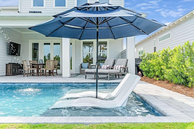 1760 Pathways Dr, Inlet Beach, FL 32461 - swimming pool with a patio area