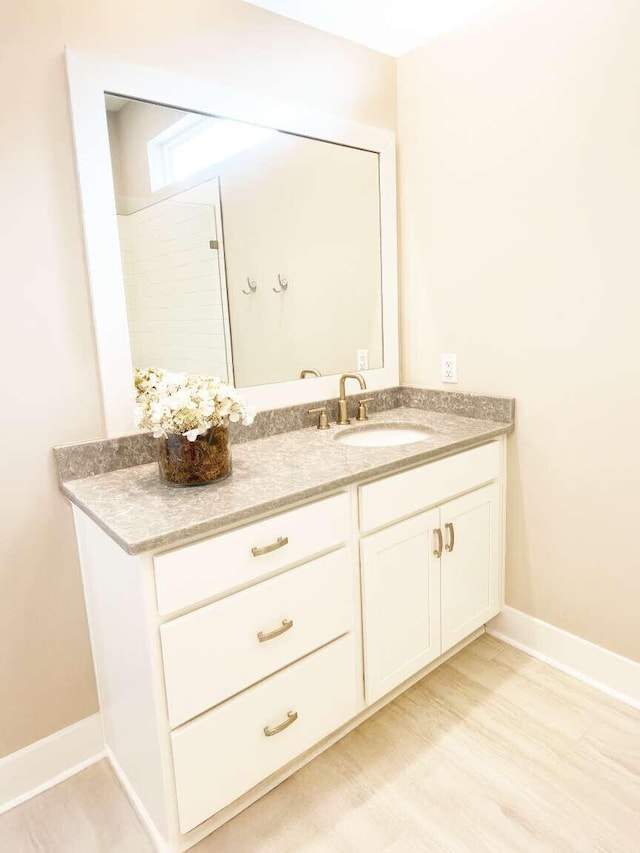 1760 Pathways Dr, Inlet Beach, FL 32461 - bathroom with vanity and baseboards