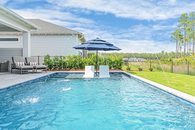 1760 Pathways Dr, Inlet Beach, FL 32461 - view of pool with a patio and an outdoor living space