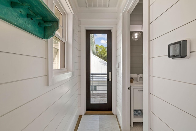 doorway with visible vents