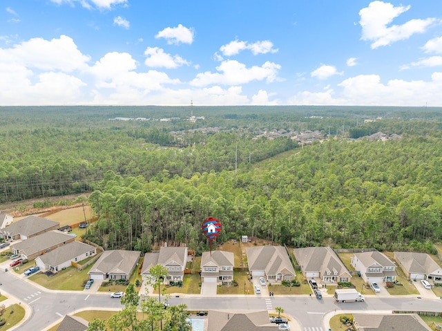 124 Conner Cir, Santa Rosa Beach, FL 32459 - drone / aerial view with a residential view and a forest view