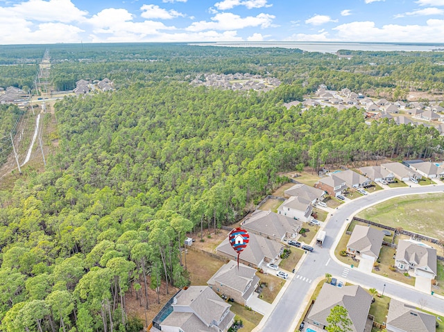 124 Conner Cir, Santa Rosa Beach, FL 32459 - drone / aerial view featuring a residential view and a view of trees