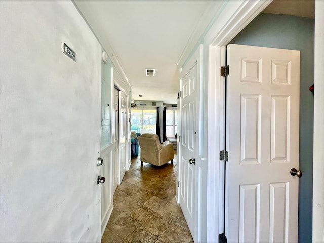 hallway with visible vents