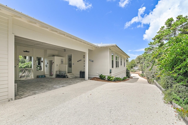 exterior space featuring entry steps