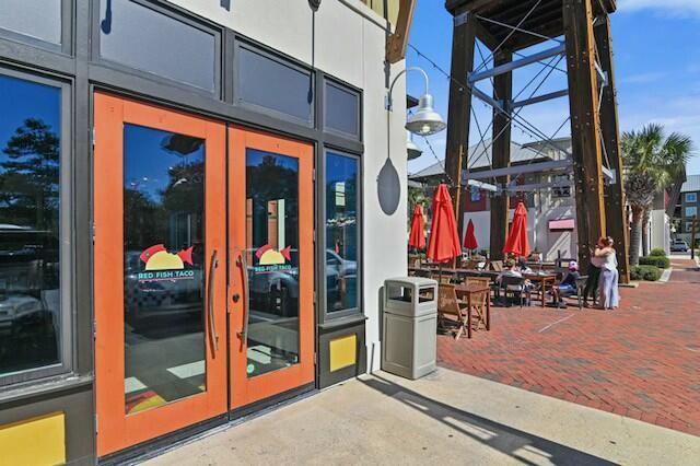 property entrance featuring french doors