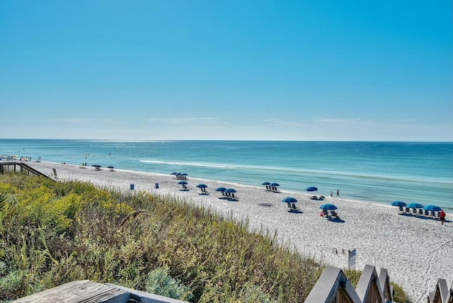 water view with a beach view