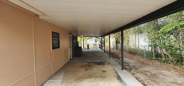 view of patio with fence