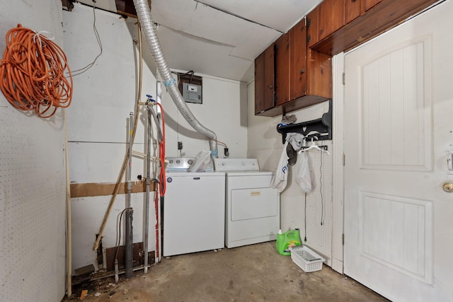 1005 Revere Dr, Pensacola, FL 32506 - washroom with cabinet space and separate washer and dryer
