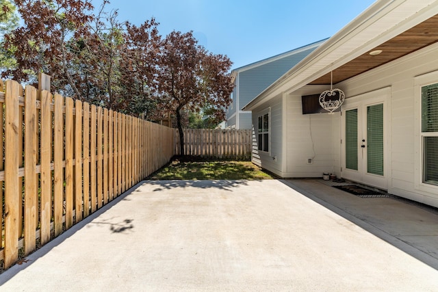 view of patio / terrace with a fenced backyard