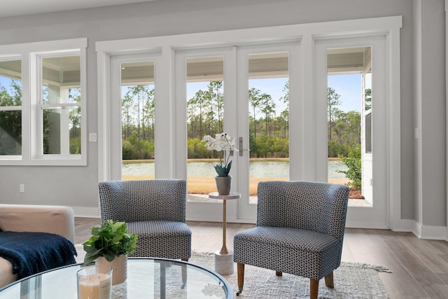 view of sunroom