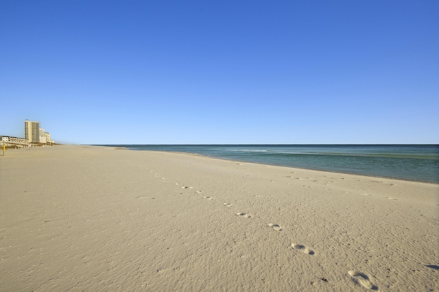 water view featuring a beach view