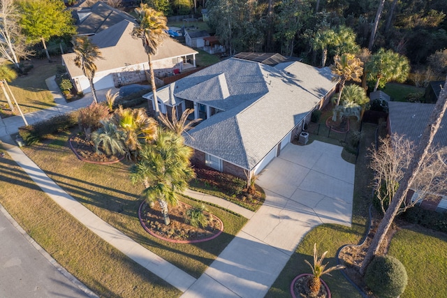 birds eye view of property