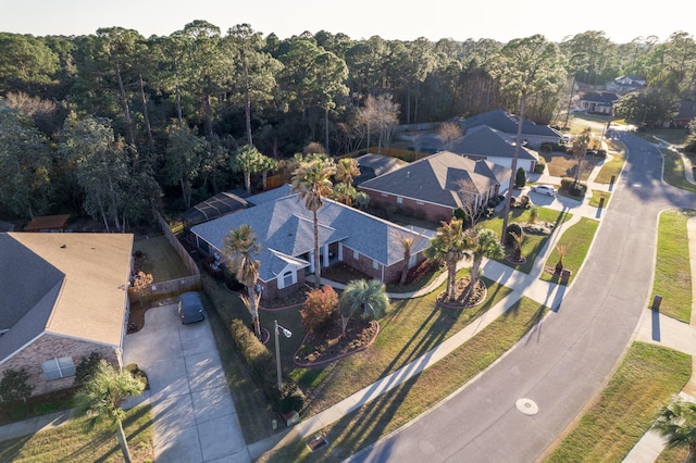 birds eye view of property featuring a residential view