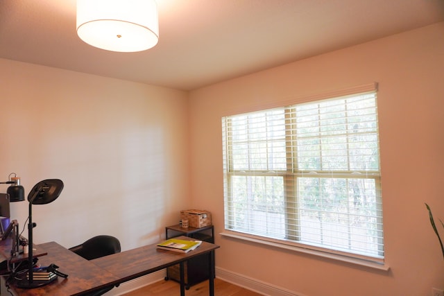 office featuring baseboards