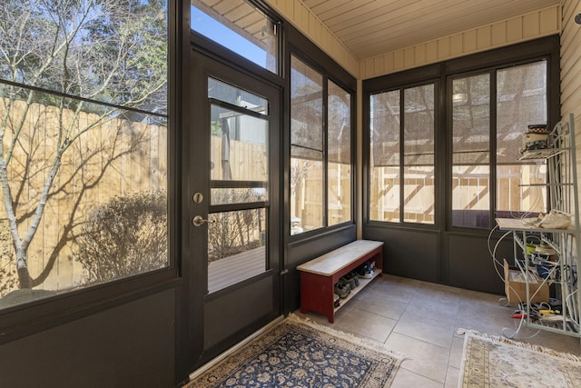 sunroom / solarium featuring a wealth of natural light