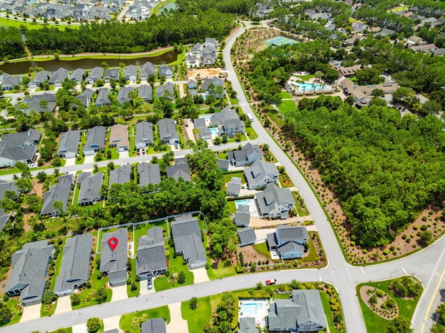 birds eye view of property featuring a residential view