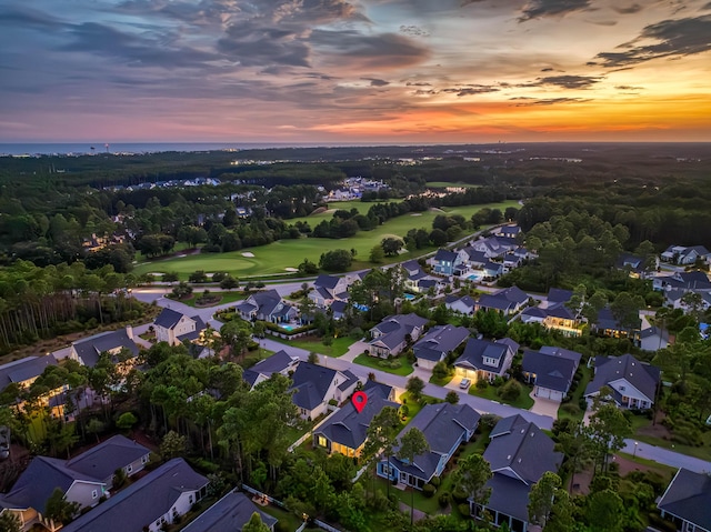 bird's eye view featuring a residential view