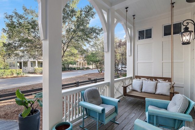 view of sunroom